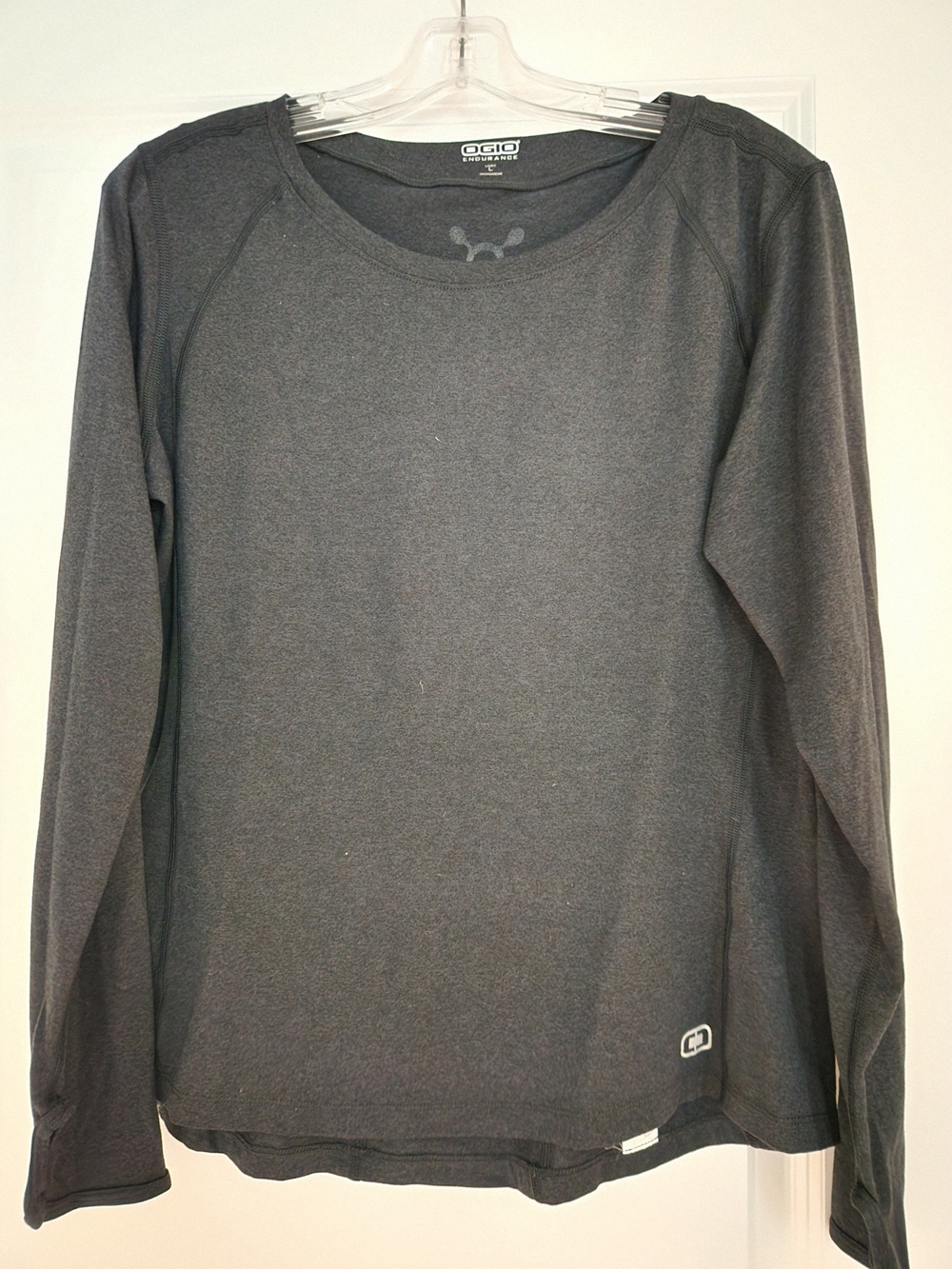 OGIO Women’s Orangetheory Long Sleeve Crewneck Shirt - Charcoal